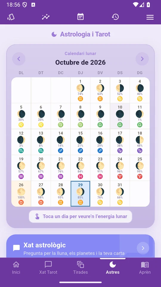 El calendari lunar d’Arcantia